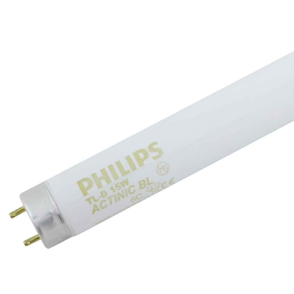 Philips Actinic BL TL TL-D 15W/10 1SL/25 Fluorescent Tube Black Light (9280 248 01029)