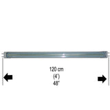 Lutema BluLED 4 Feet / 48 Inches / 120cm T8 G13 Fluorescent Replacement LED Lamp Tube - CLEAR (18W / 288 LED / G13 / 6000k-6500k / 85V~285V / 50Hz~60Hz) (MITLEDLP02)