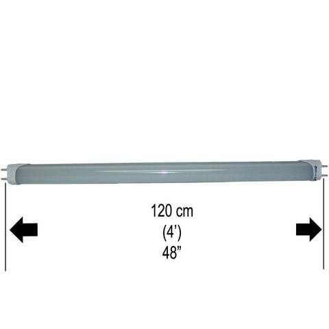 Lutema BluLED 4 Feet / 48 Inches / 120cm T8 G13 Fluorescent Replacement LED Lamp Tube - FROST (18W / 288 LED / G13 / 6000k-6500k / 85V~285V / 50Hz~60Hz) (MITLEDLP05)