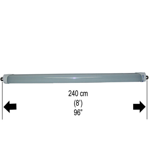 Lutema BluLED 8 Feet / 96 Inches / 240cm T8 FA8 Fluorescent Replacement LED Lamp Tube - FROST (36W / 576 LED / FA8 / 6000k-6500k / 85V~285V / 50Hz~60Hz) (MITLEDLP06)